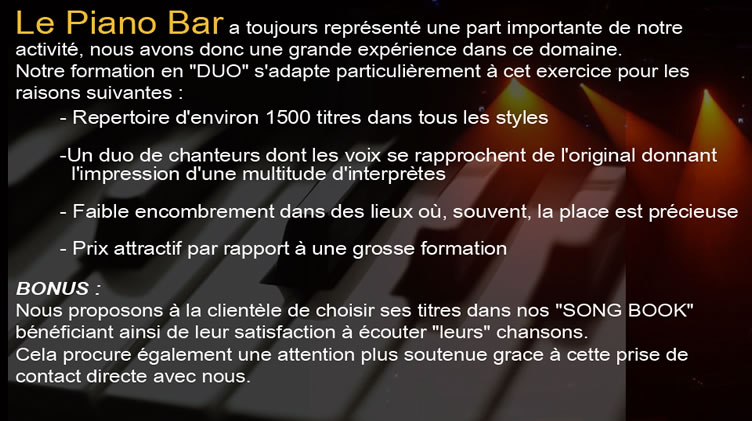 Texte piano bar